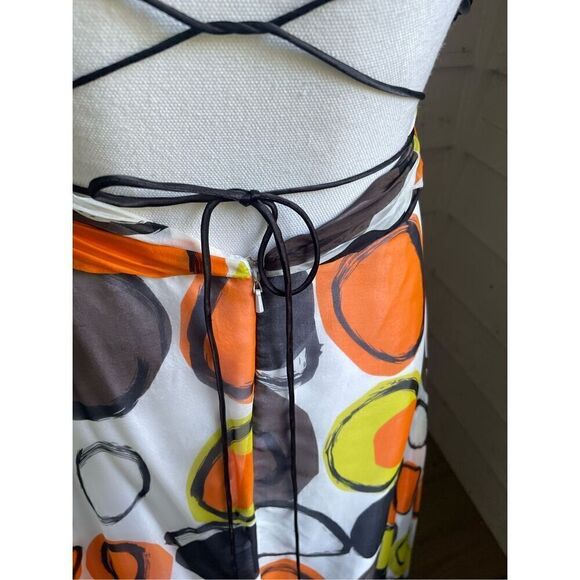 Tony Bowls Dress Size 6 Silk Maxi Y2K Fairy Sequin Beaded Colorful Whimsical 90’ - Picture 6 of 13